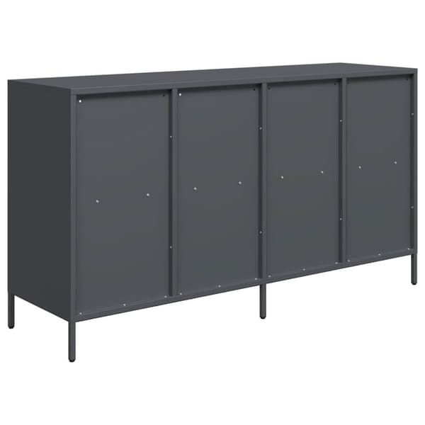 vidaXL skænk 135x39x73,5 cm koldvalset stål antracitgrå