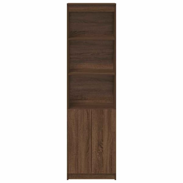 vidaXL Highboard brun eik 50x35x180 cm konstruert tre