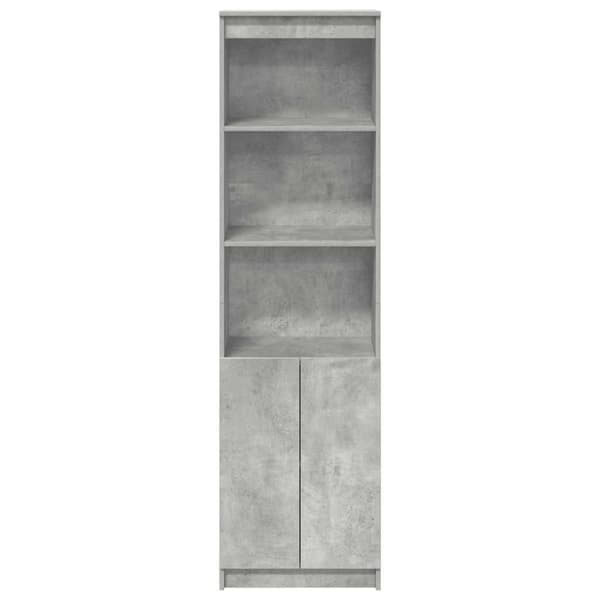 vidaXL Kaappi betoninharmaa 50x35x180 cm tekninen puu