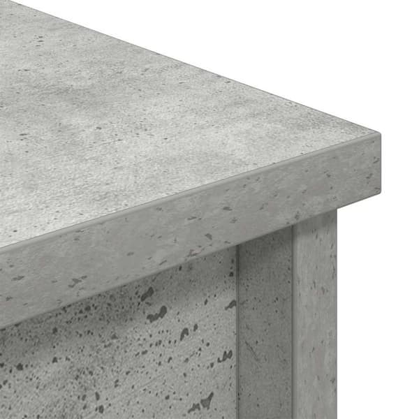 vidaXL Kaappi betoninharmaa 50x35x180 cm tekninen puu