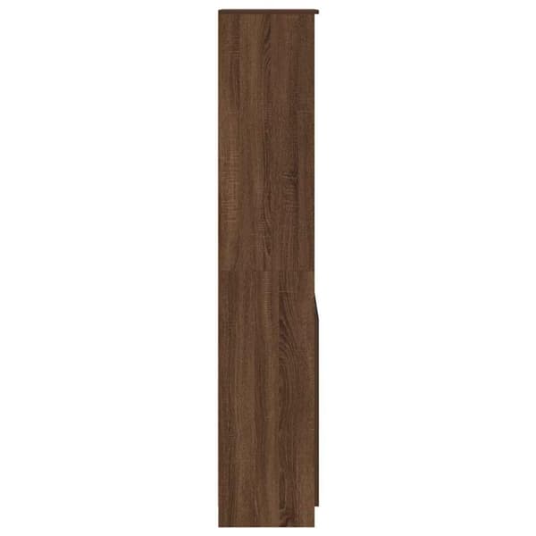 vidaXL højskab 50x35x180 cm konstrueret træ brun egetræsfarve