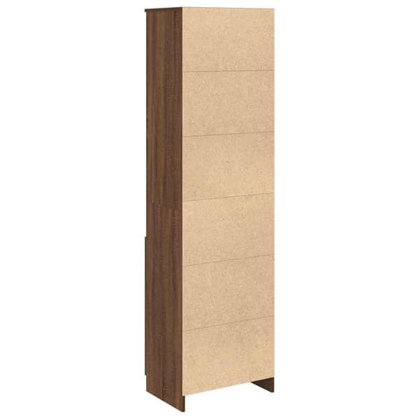 vidaXL højskab 50x35x180 cm konstrueret træ brun egetræsfarve