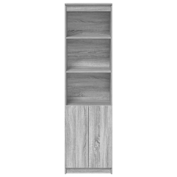vidaXL højskab 50x35x180 cm konstrueret træ grå sonoma-eg