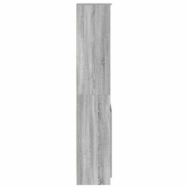 vidaXL højskab 50x35x180 cm konstrueret træ grå sonoma-eg