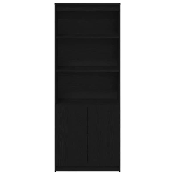 vidaXL Høybord svart eik 70x35x180 cm konstruert tre