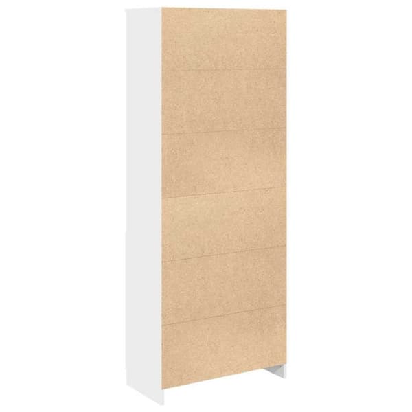 vidaXL højskab 70x35x180 cm konstrueret træ hvid