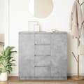 Pikkukuva 4 / 11: vidaXL Senkki laatikoilla betoninharmaa 100,5x35x98,5 cm tekninen puu