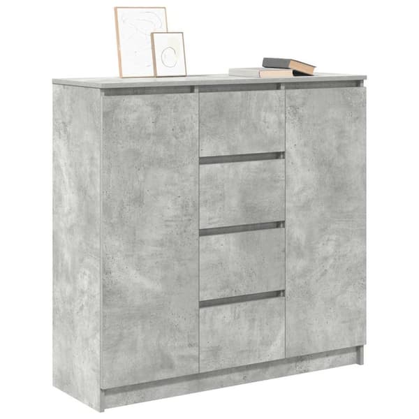 vidaXL Senkki laatikoilla betoninharmaa 100,5x35x98,5 cm tekninen puu
