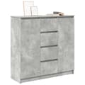 Pikkukuva 5 / 11: vidaXL Senkki laatikoilla betoninharmaa 100,5x35x98,5 cm tekninen puu
