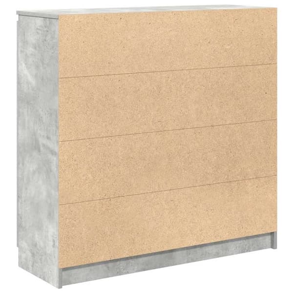 vidaXL Senkki laatikoilla betoninharmaa 100,5x35x98,5 cm tekninen puu