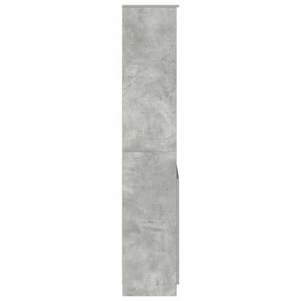 vidaXL højskab 70x35x180 cm konstrueret træ betongrå