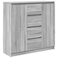 Pikkukuva 3 / 11: vidaXL Senkki laatikoilla harmaa sonoma 100,5x35x98,5 cm tekninen puu