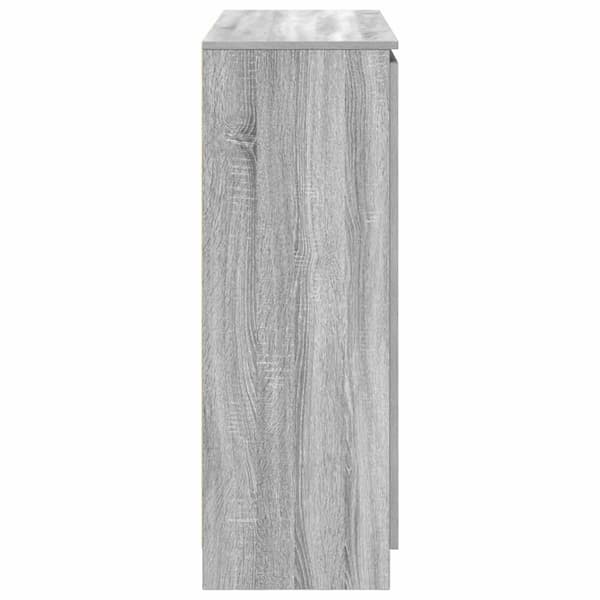 vidaXL Senkki laatikoilla harmaa sonoma 100,5x35x98,5 cm tekninen puu