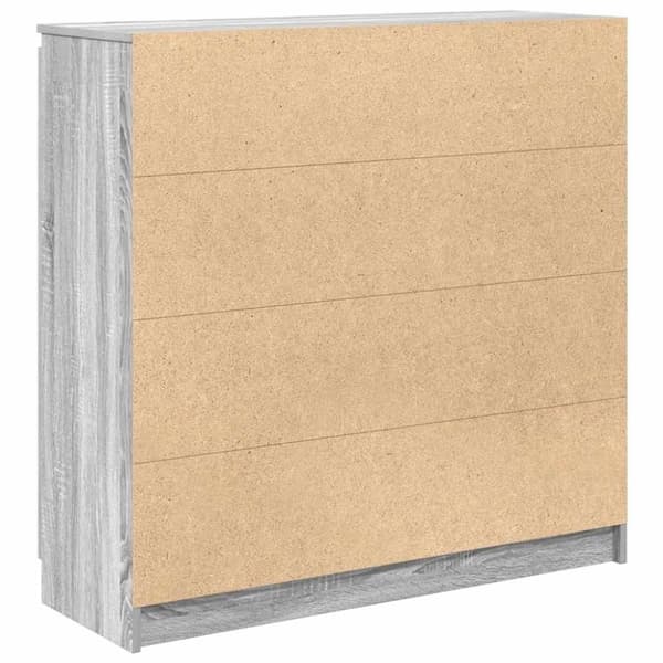 vidaXL Senkki laatikoilla harmaa sonoma 100,5x35x98,5 cm tekninen puu