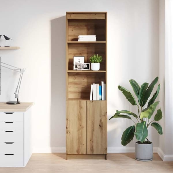 vidaXL Kaappi käsityöläinen tammi 50x35x180 cm tekninen puu
