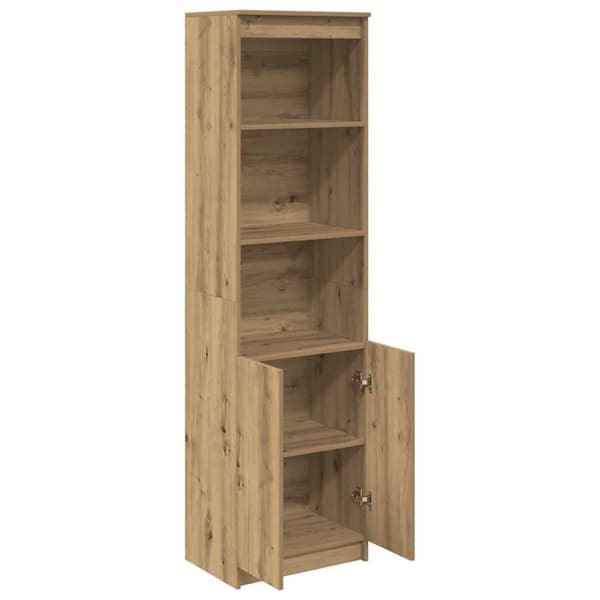 vidaXL Kaappi käsityöläinen tammi 50x35x180 cm tekninen puu