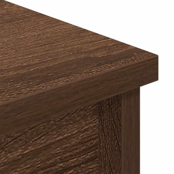 vidaXL højskab 70x35x180 cm konstrueret træ brun egetræsfarve