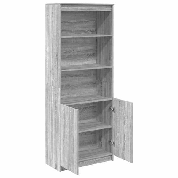vidaXL højskab 70x35x180 cm konstrueret træ grå sonoma-eg