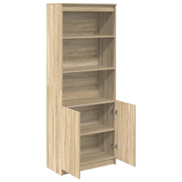 vidaXL højskab 70x35x180 cm konstrueret træ sonoma-eg