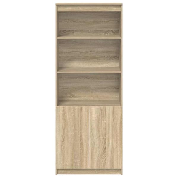 vidaXL højskab 70x35x180 cm konstrueret træ sonoma-eg