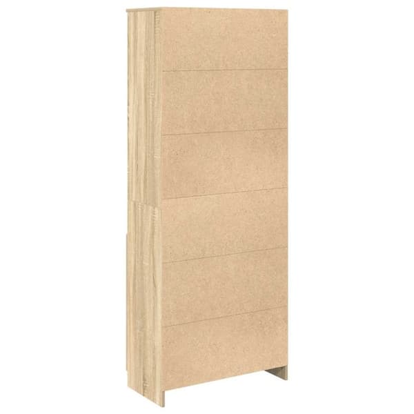 vidaXL højskab 70x35x180 cm konstrueret træ sonoma-eg