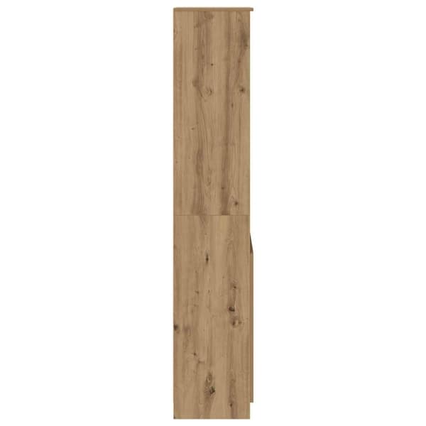 vidaXL Highboard artisan eik 50x35x180 cm konstruert tre