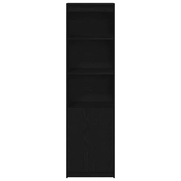vidaXL Högbord svart ek 50x35x180 cm konstruerat trä