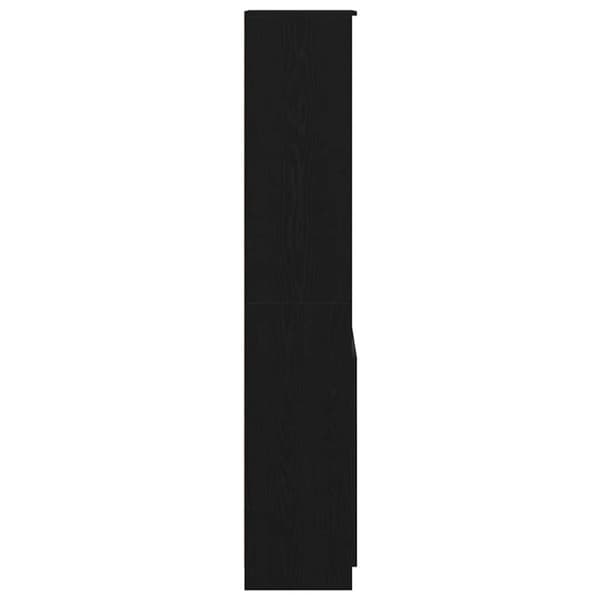vidaXL Högbord svart ek 50x35x180 cm konstruerat trä