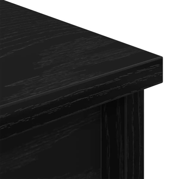 vidaXL Högbord svart ek 50x35x180 cm konstruerat trä