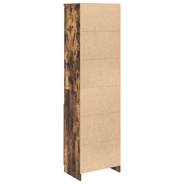 vidaXL Högbord rökt ek 50x35x180 cm konstruerat trä