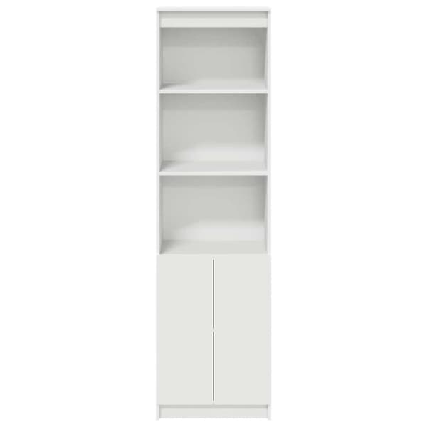 vidaXL Highboard hvit 50x35x180 cm konstruert tre