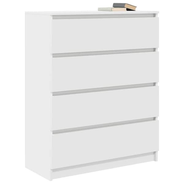 vidaXL Senkki valkoinen 80x35x99 cm tekninen puu