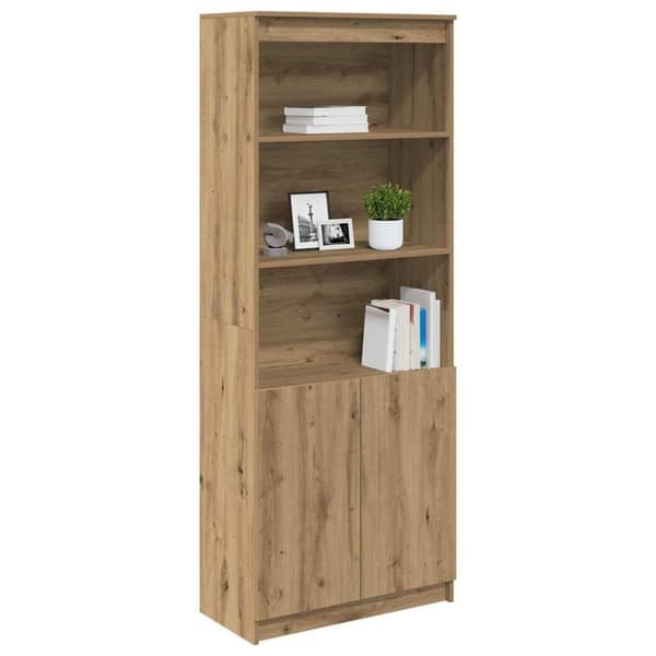 vidaXL højskab 70x35x180 cm konstrueret træ kunsteg