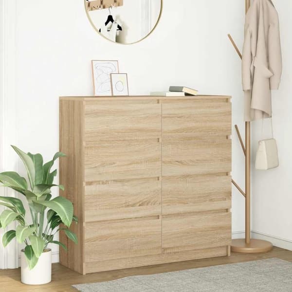 vidaXL Senkki Sonoma-tammi 100x35x99 cm tekninen puu