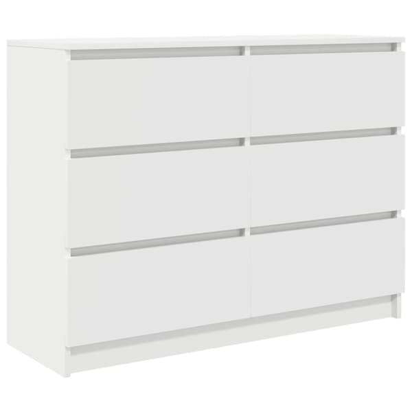 vidaXL skænk 100x35x76 cm konstrueret træ hvid