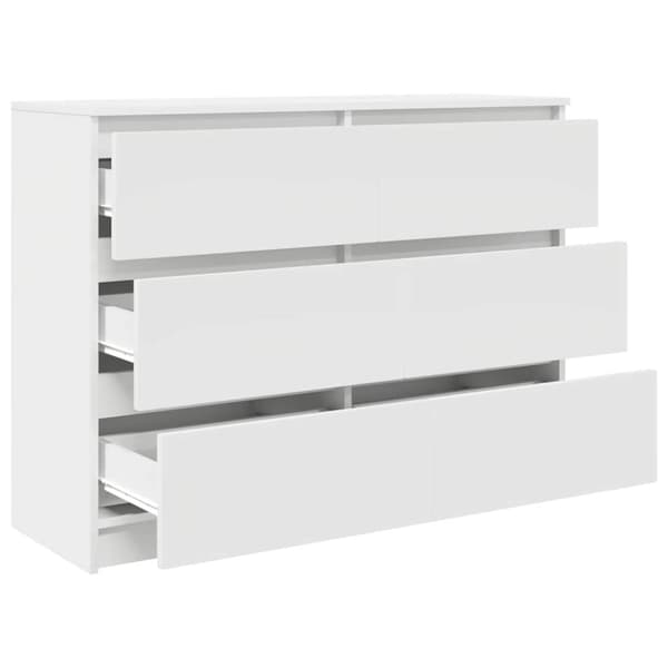vidaXL skænk 100x35x76 cm konstrueret træ hvid