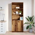 Miniatyrbilde 4 av 11: vidaXL Highboard gammelt tre 70x35x180 cm konstruert tre