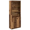 Miniatyrbilde 1 av 11: vidaXL Highboard gammelt tre 70x35x180 cm konstruert tre