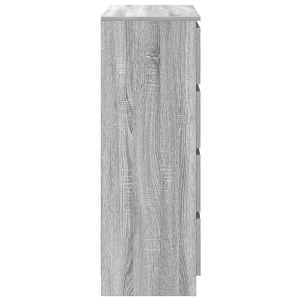 vidaXL Skjenk grå sonoma 80x35x99 cm konstruert tre