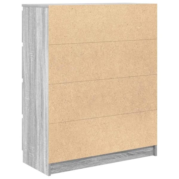 vidaXL Skjenk grå sonoma 80x35x99 cm konstruert tre