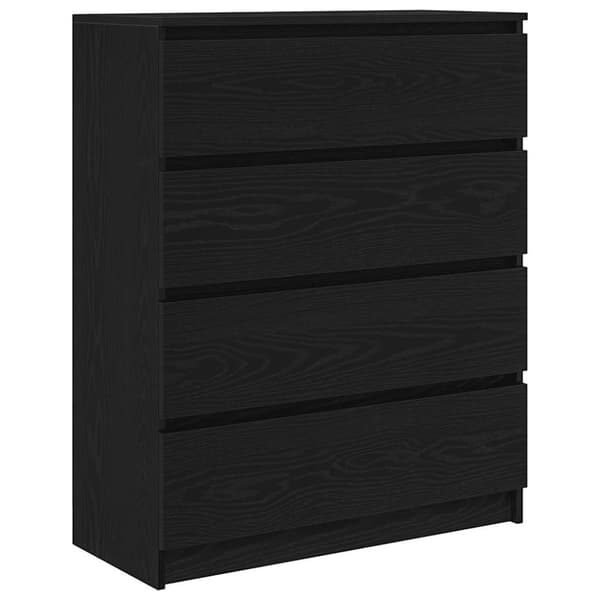 vidaXL Senkki musta tammi 80x35x99 cm tekninen puu