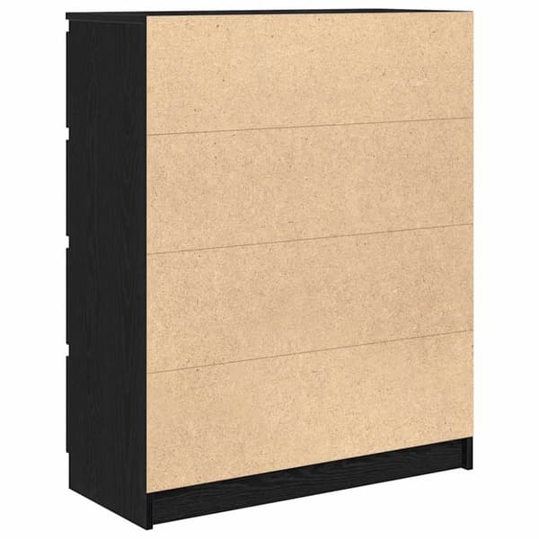 vidaXL Senkki musta tammi 80x35x99 cm tekninen puu