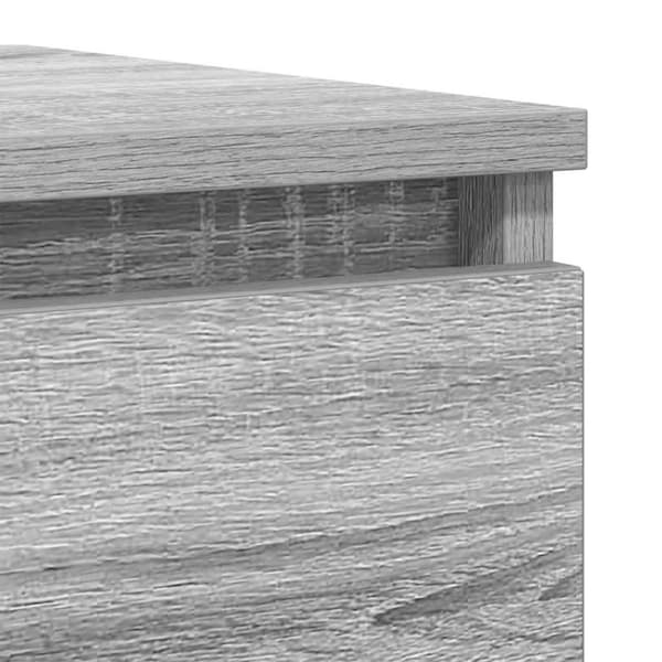 vidaXL Byrå grå sonoma 100x35x76 cm konstruerat trä