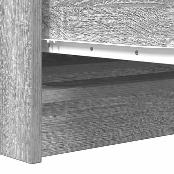 vidaXL Byrå grå sonoma 100x35x76 cm konstruerat trä
