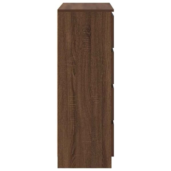 vidaXL Senkki ruskea tammi 80x35x99 cm tekninen puu