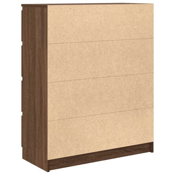 vidaXL Senkki ruskea tammi 80x35x99 cm tekninen puu
