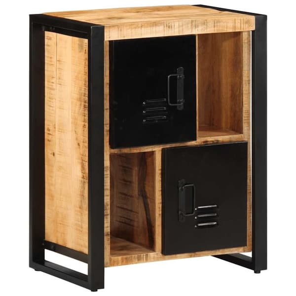 vidaXL skænk 55x35x70 cm massivt ru mangotræ