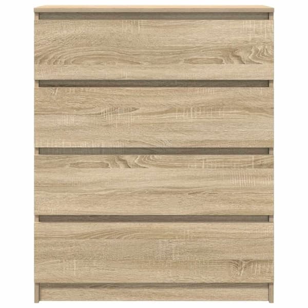 vidaXL skænk 80x35x99 cm konstrueret træ sonoma-eg