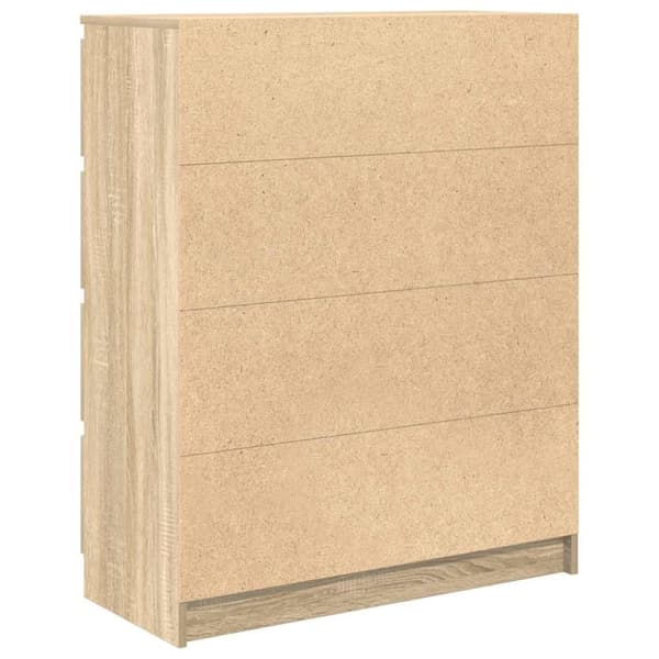 vidaXL skænk 80x35x99 cm konstrueret træ sonoma-eg