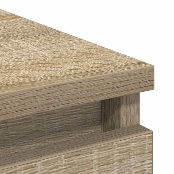 vidaXL skænk 80x35x99 cm konstrueret træ sonoma-eg